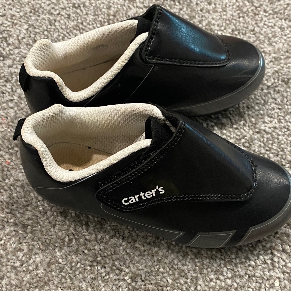 Carter's Black Slip-On Kids Sneakers